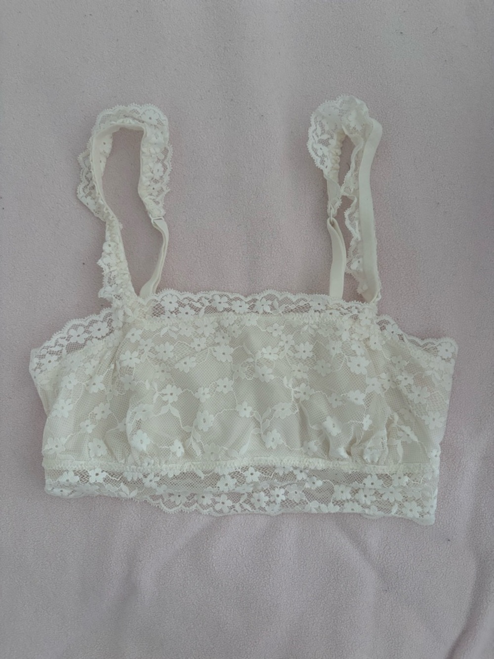 Women's Lace Bralette - Ivory White